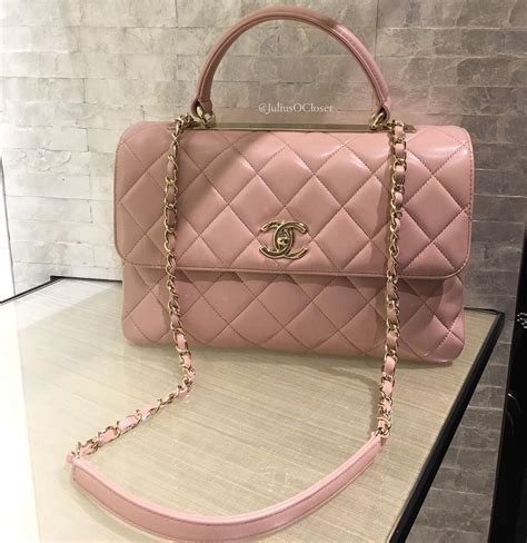 pink Chanel Handbags for Women 